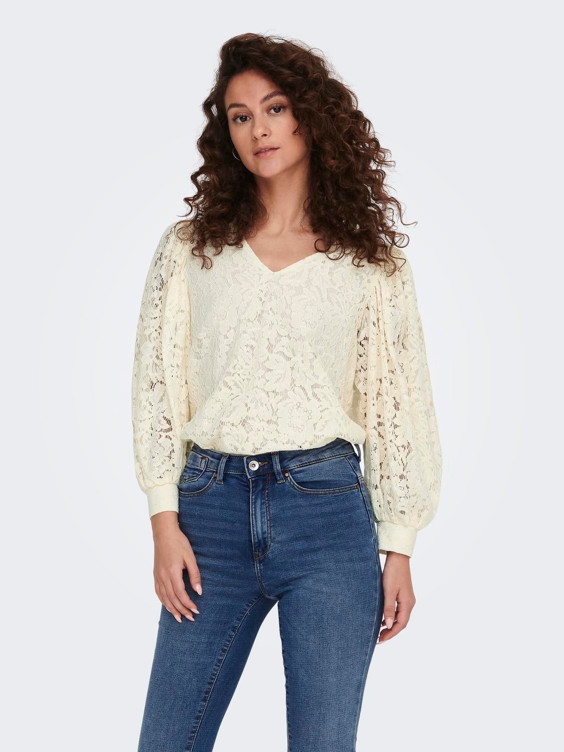 ONLBINA Top Creme