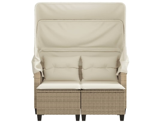 LES TENDANCES - Salon extérieur Salon de jardin-beige-2 places-55x60x35-451184