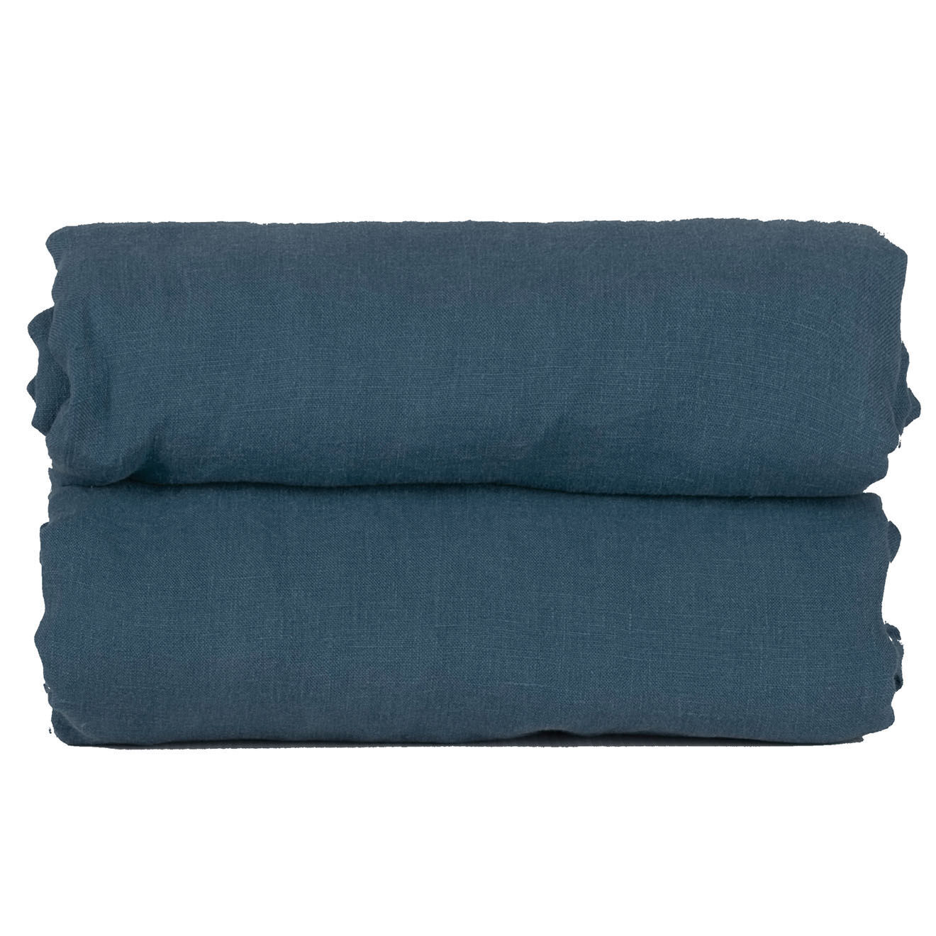 Febronie Home Drap housse 100% Lin Hortense bleu de prusse