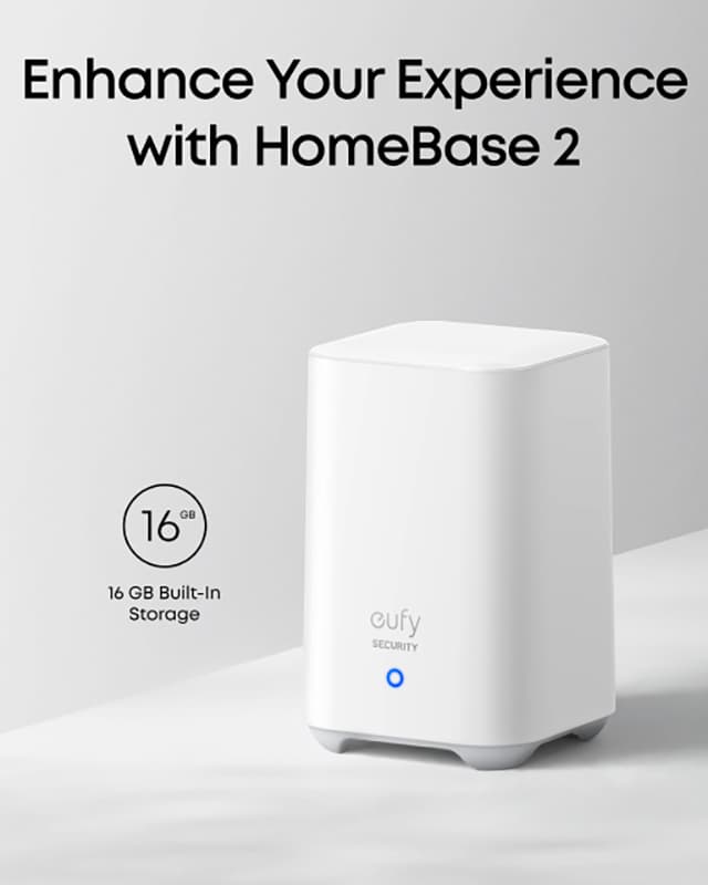 Eufy eufyCam E40 sikkerhedskamera + HomeBase 2 (4-pak)