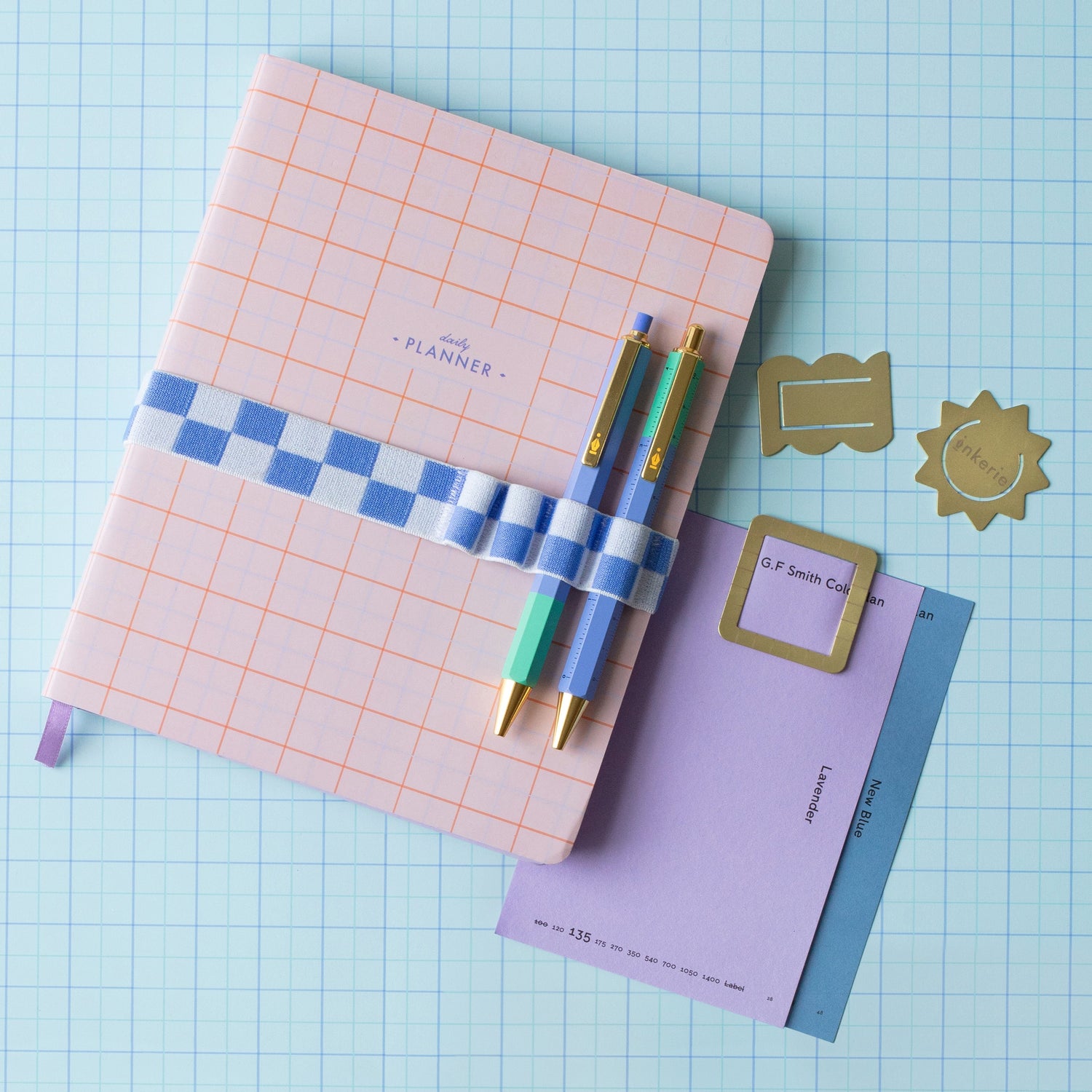Inkerie Blue Pen Holder Book Band