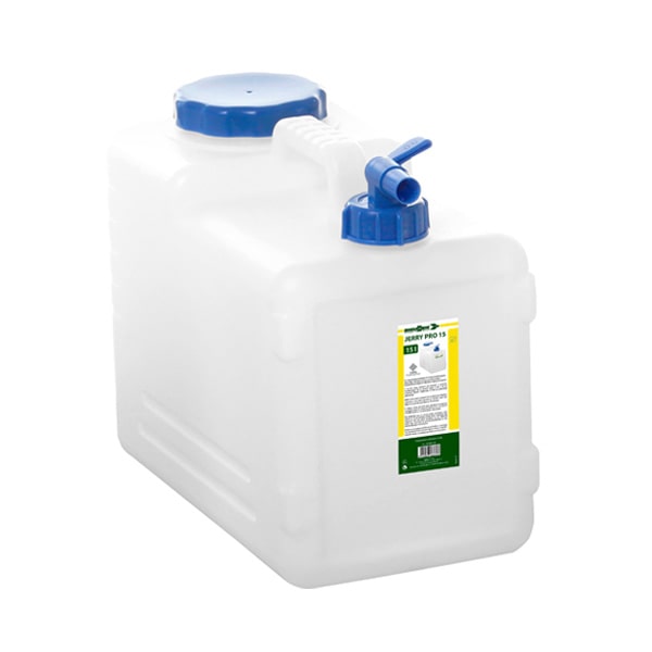 Jerrican Jerry Pro 15 alimentaire avec robinet et large bouchon