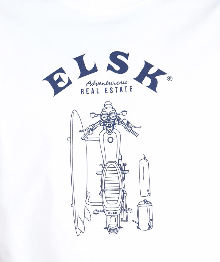 ELSK SINGLE ESTATE MEN'S BRUSHED T-SHIRT 001 optic white
