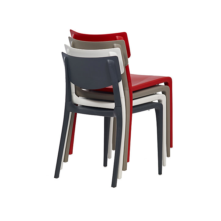 Chaise de jardin Town gris polypropylène