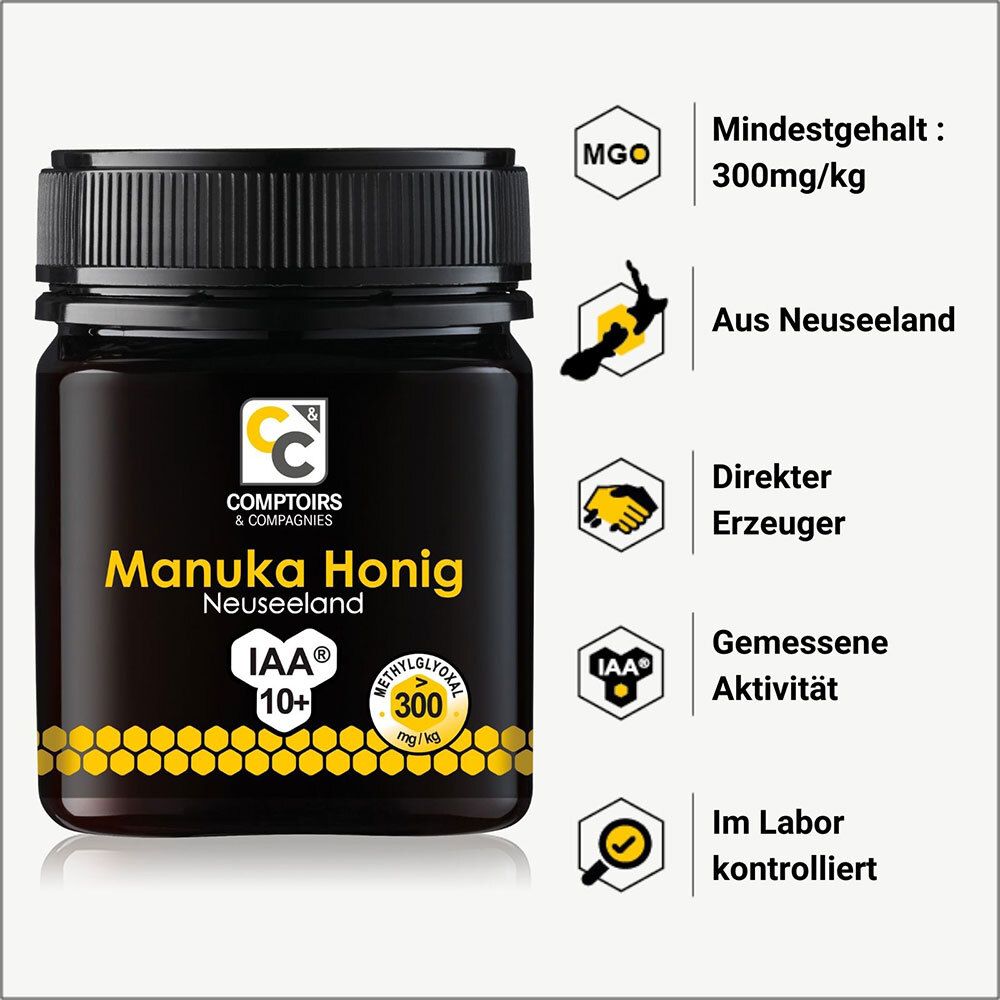 Manuka Honig MGO 300 IAA® 10+