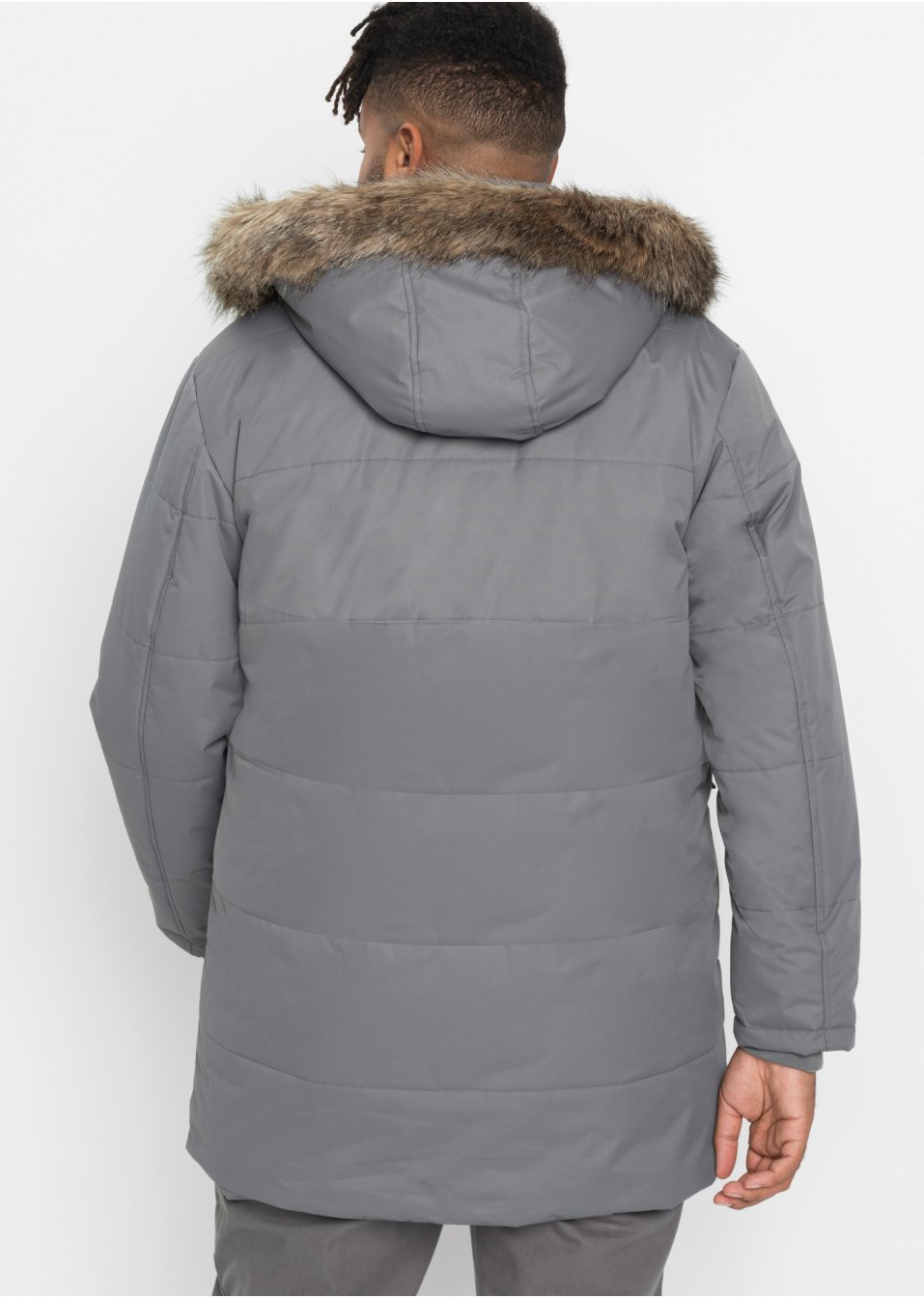 Veste hiver matelassée longue avec polyester recyclé