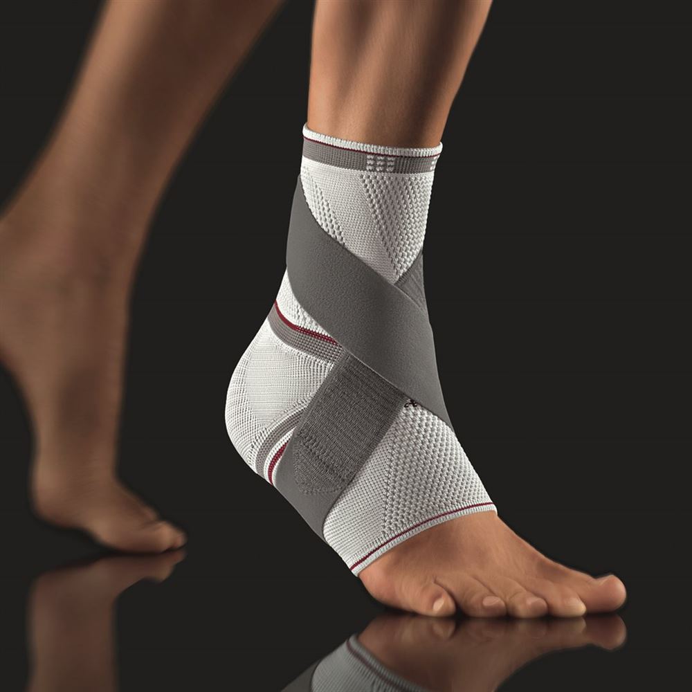 BORT Knöchelband Silikon<br>1 Stück, XL, rechts silber