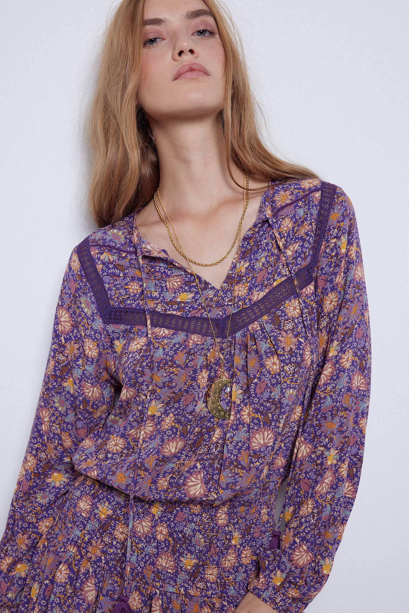 vestido curto estampado