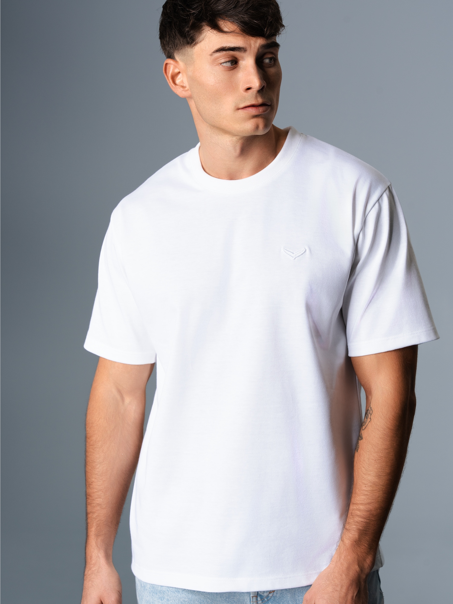 Heavy Oversized T-Shirt Weiss