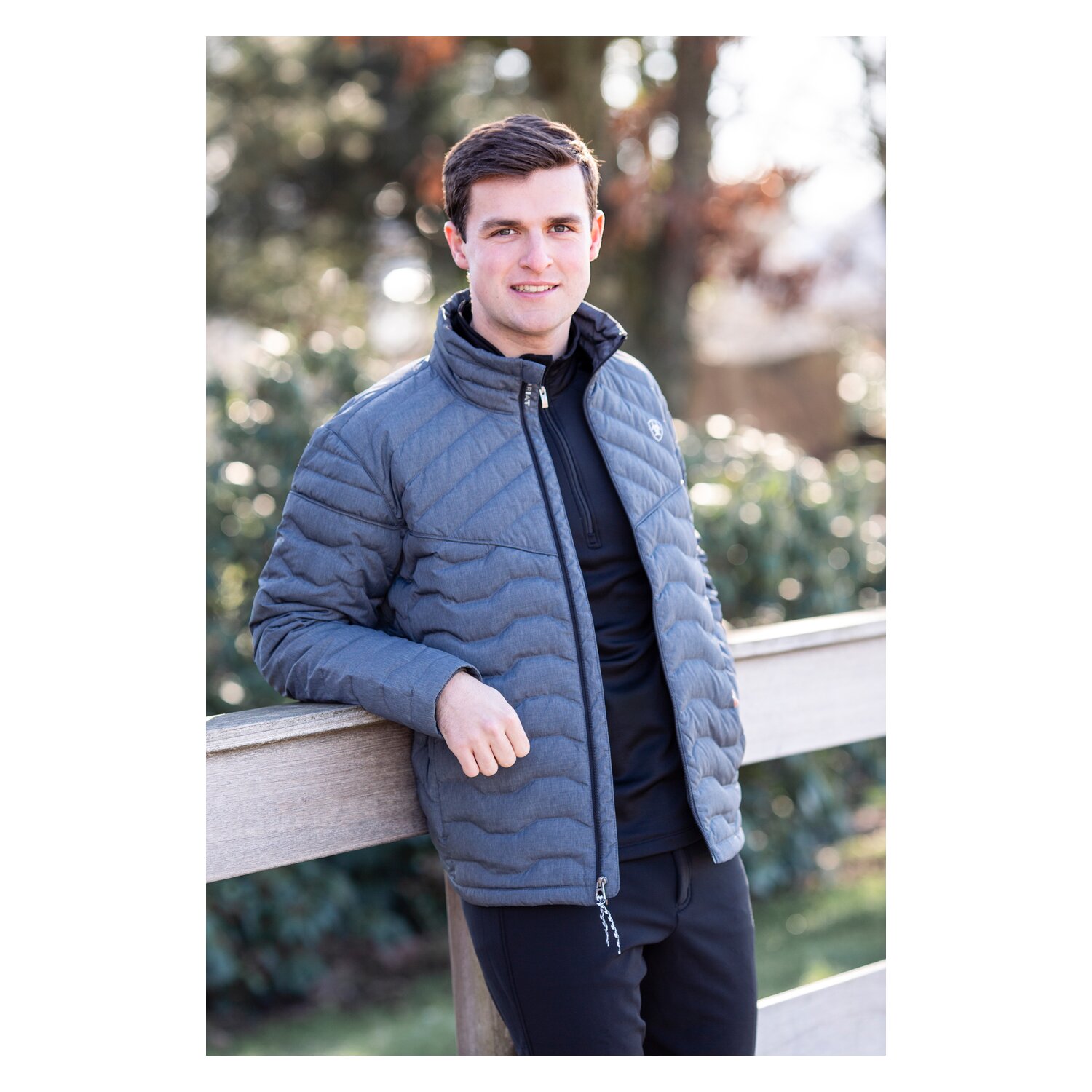 ARIAT Herren-Daunenjacke Ideal Down - charcoal