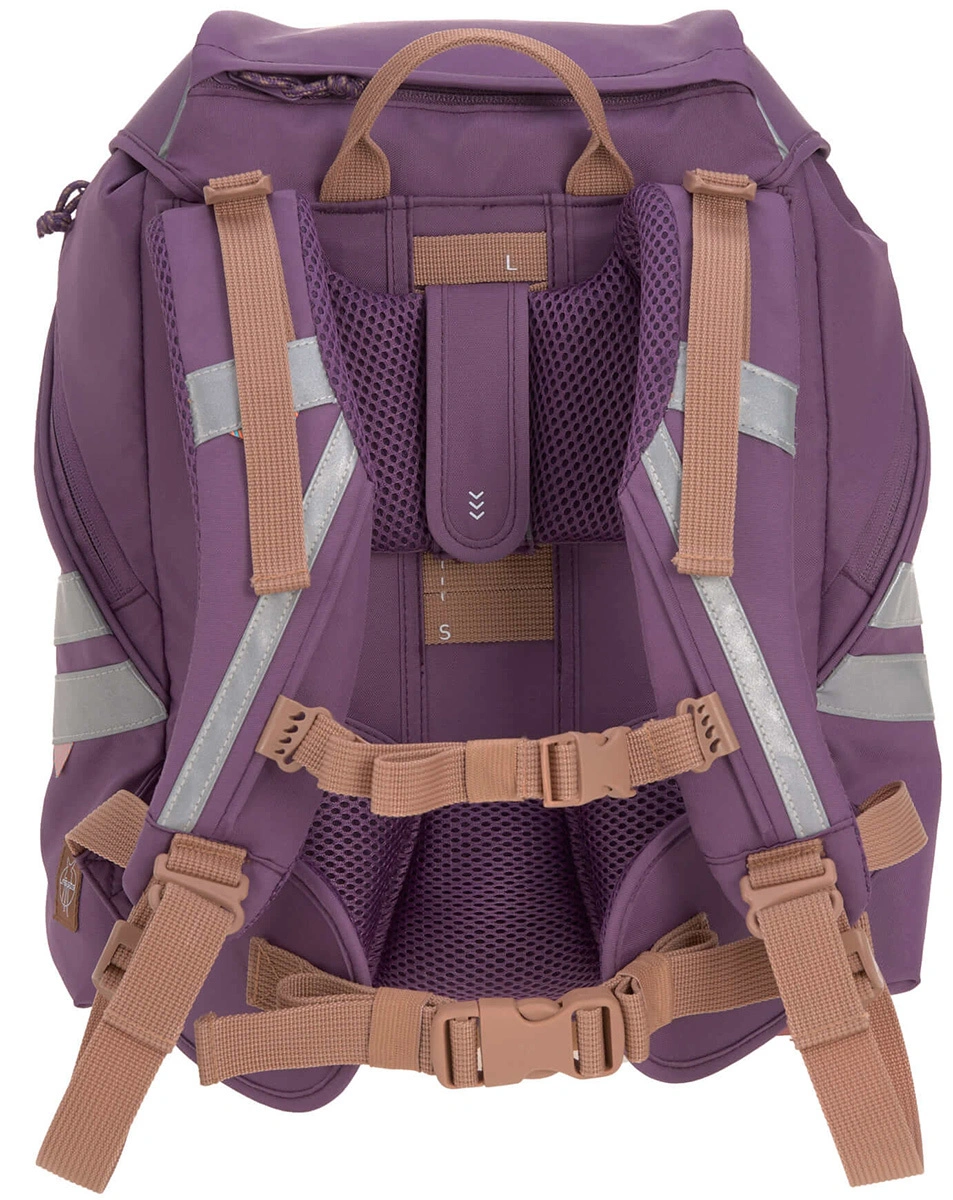 Schulranzen-Set UNIQUE (30x25x40) 9-teilig in lila