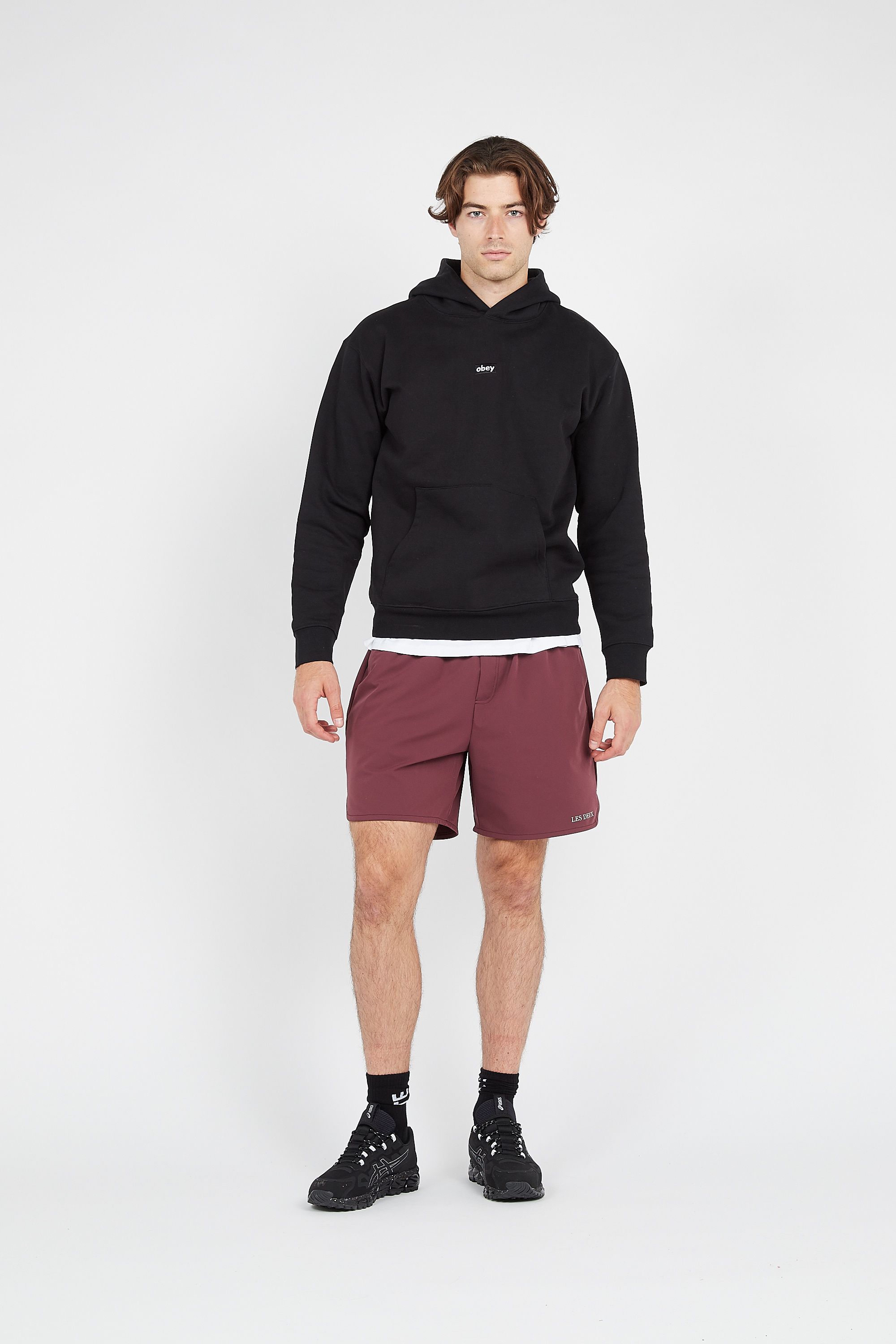 OBEY Hoodie LOWER CASE MINI BOX Noir