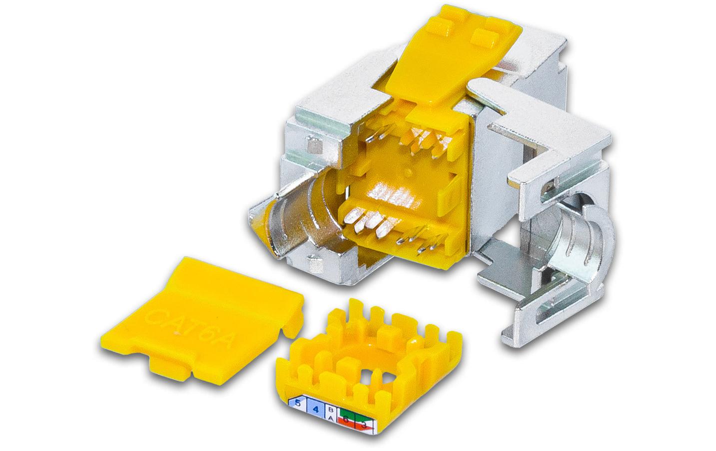 Keystone-Modul Cat.6A STP SLIM 48er-Pack<br>Keystone-Modul