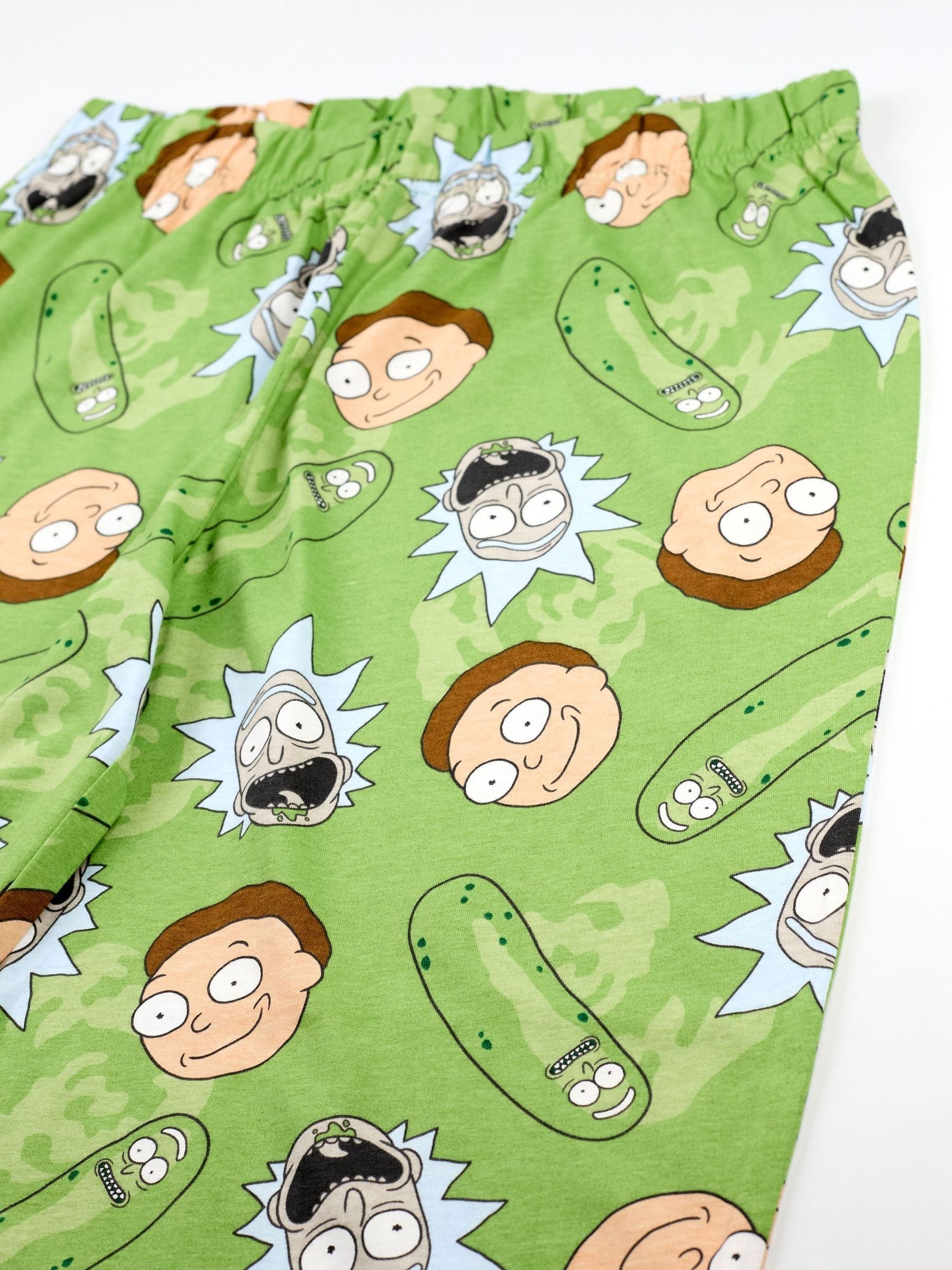Vanilla Underground herenpyjama met Rick And Morty-print, meerkleurig, korte mouwen, lange pijpen, 100% katoen