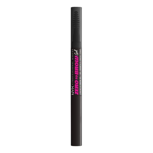 NYX Professional Makeup Zero To Brow Longwear Brow Gel, 08 Black