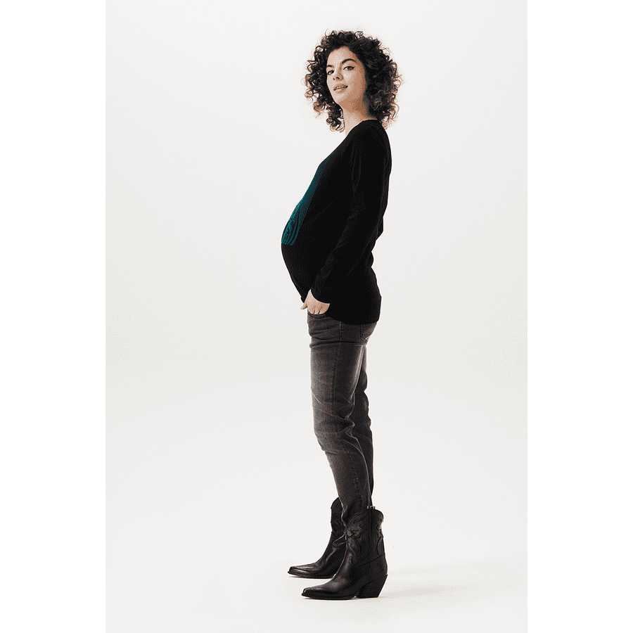 SUPERMOM Langarmshirt Delphi Black