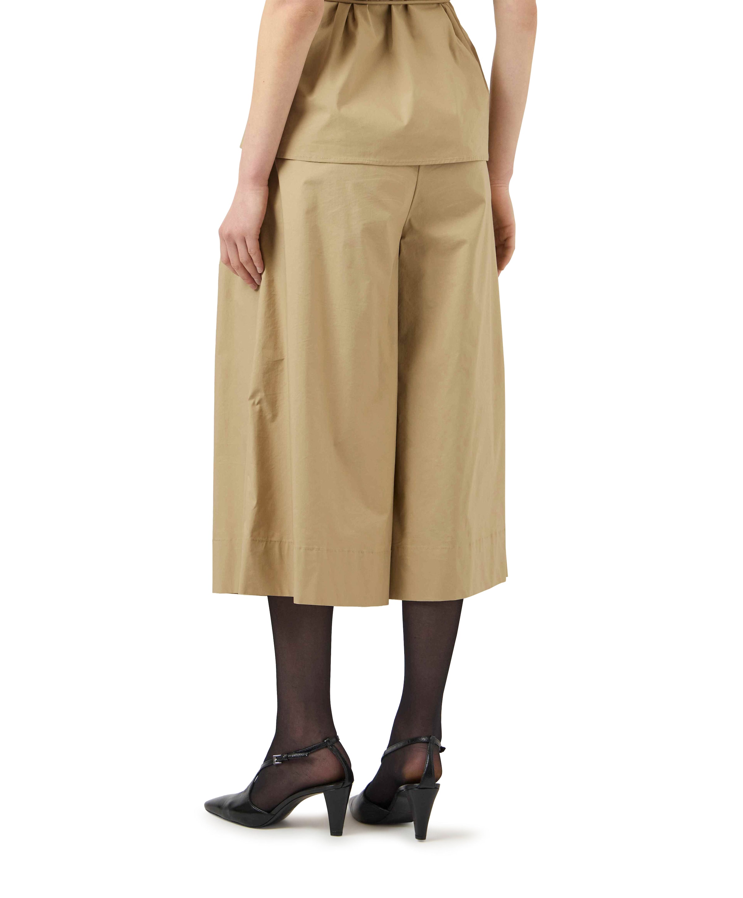 Y.A.S. YASFIMA HW CROPPED dames broek beige