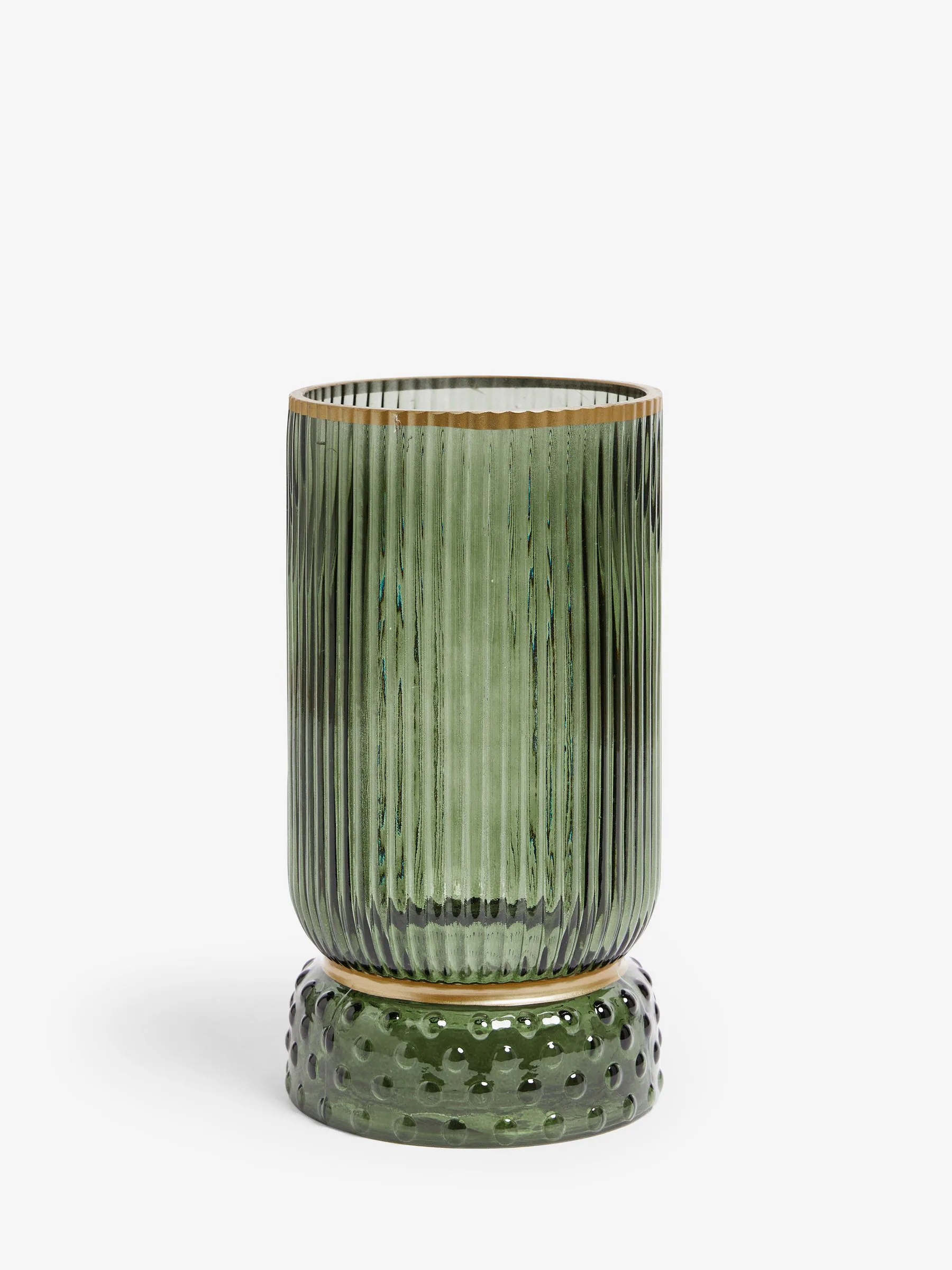 Hurricane kaarshouder met geribbeld glas