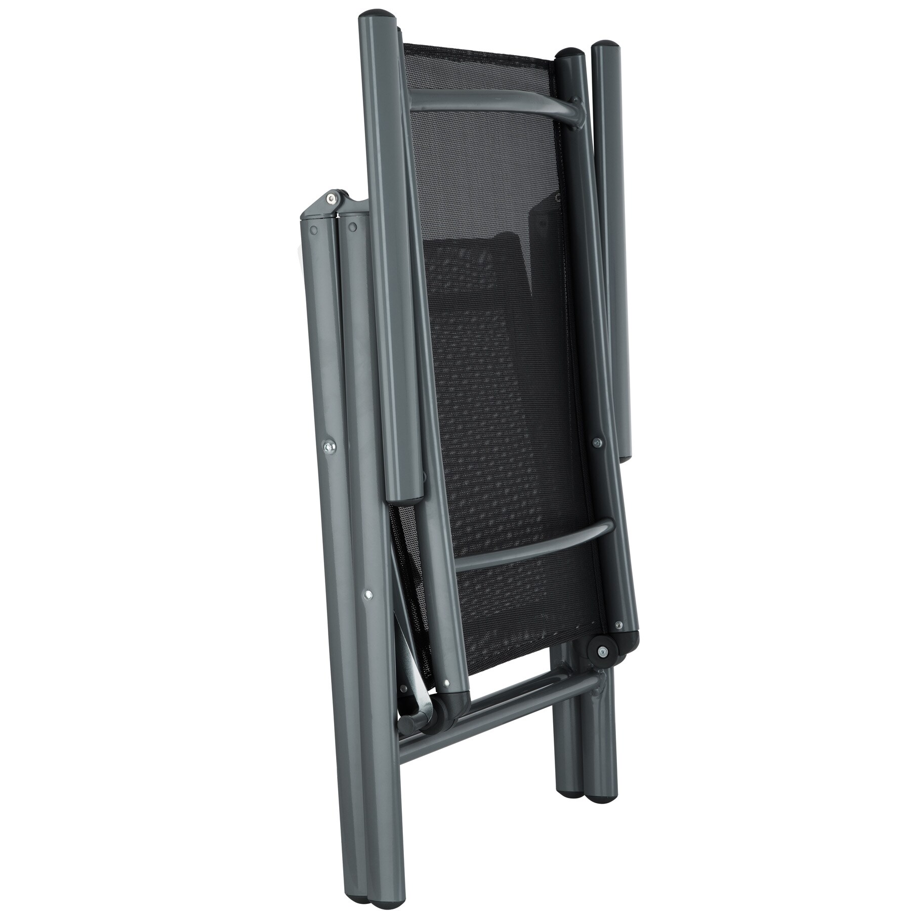 tectake® Sitzgruppe, mit Aluminiumgestell, für 8 Personen, UV-beständig, Tisch mit Sicherheitsglasplatten und Ausgleichsschrauben