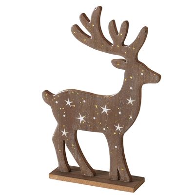 Renne décoratif en bois