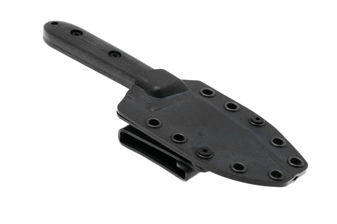 ESEE Pacaya ESEE-PACAYA3V-B Black Canvas Micarta, vaststaand mes