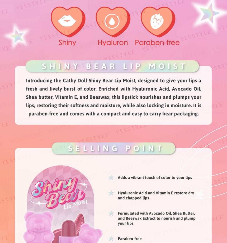 Cathy Doll - Shiny Bear Lip Moist