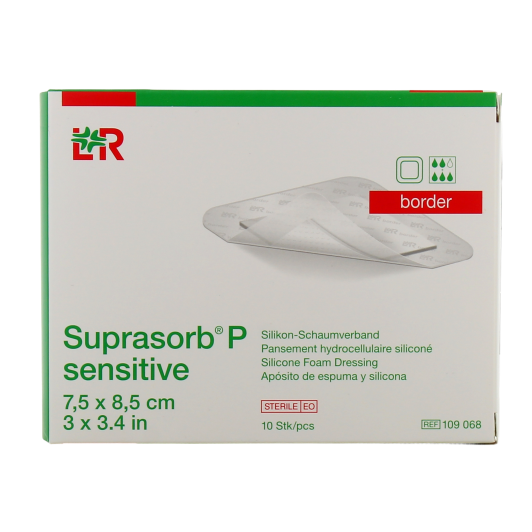 Suprasorb P Sensitive Pansements Hydrocellulaires siliconés