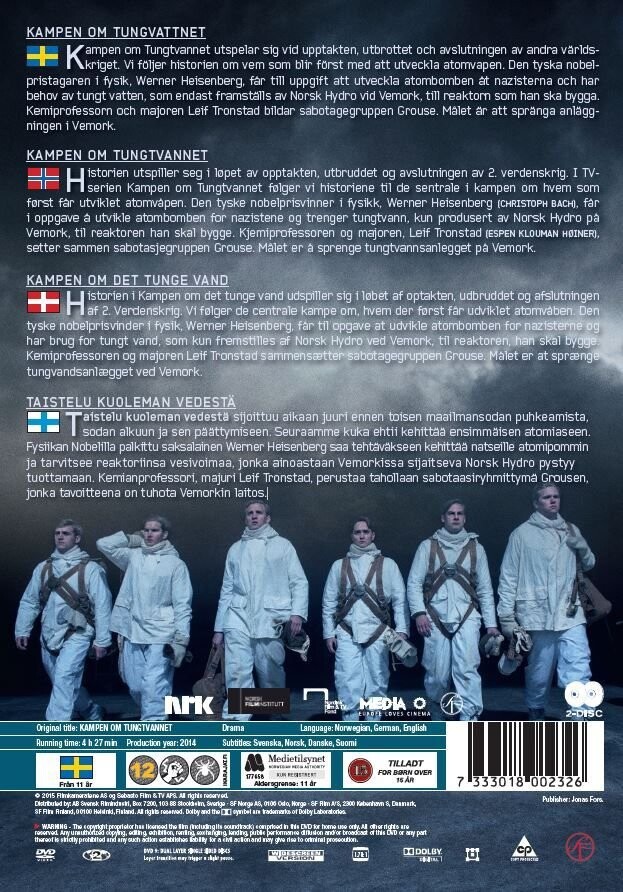 Kampen Om Det Tunge Vand - Den Komplette Serie - DVD