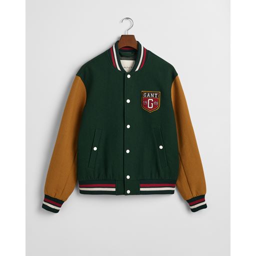 GANT Varsity Jakke, Tartan Green, XL