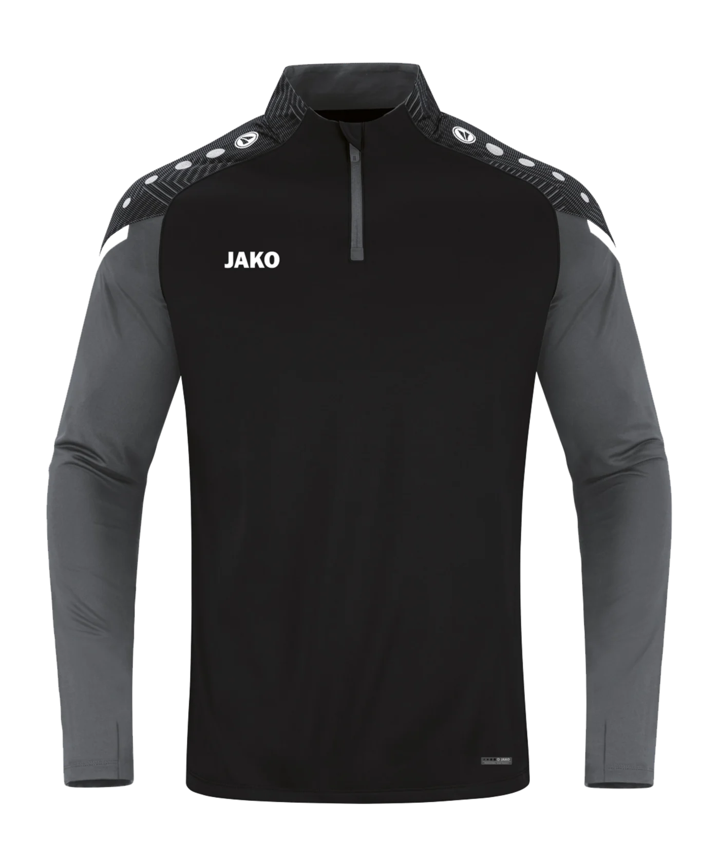 JAKO Performance Ziptop Kids Schwarz Grau F804