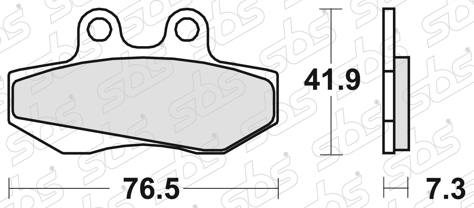 SBS - Plaquettes de frein 148 HF