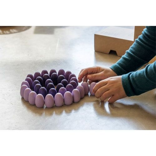 Grapat eieren paars (36st)