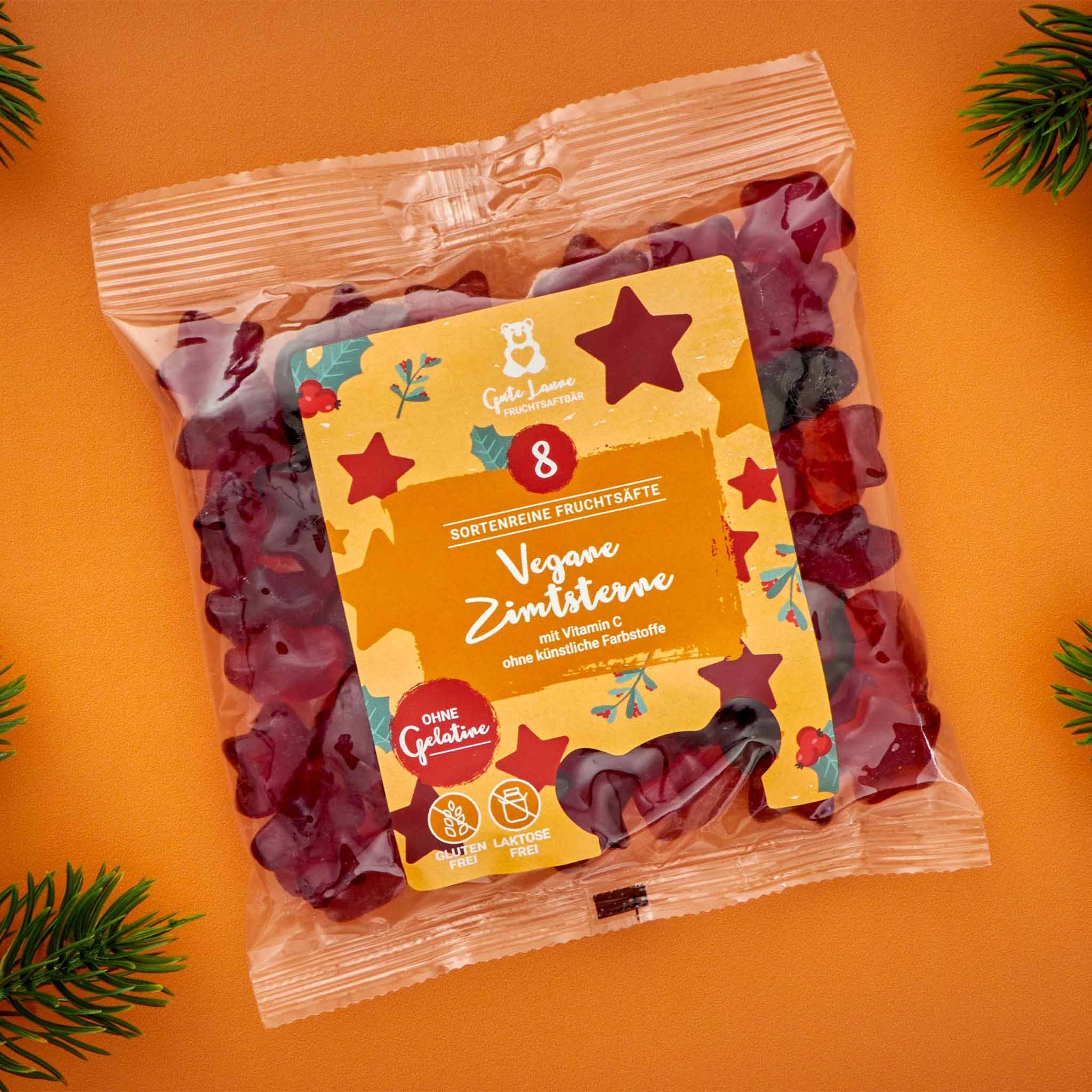 naschlabor Vegane Fruchtgummi Zimtsterne