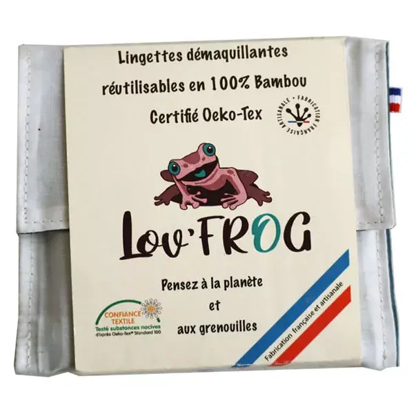 Lov'FROG Lingettes Démaquillantes Bambou 4 unités