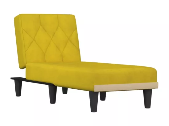 Prolenta Premium - Chaise longue jaune velours