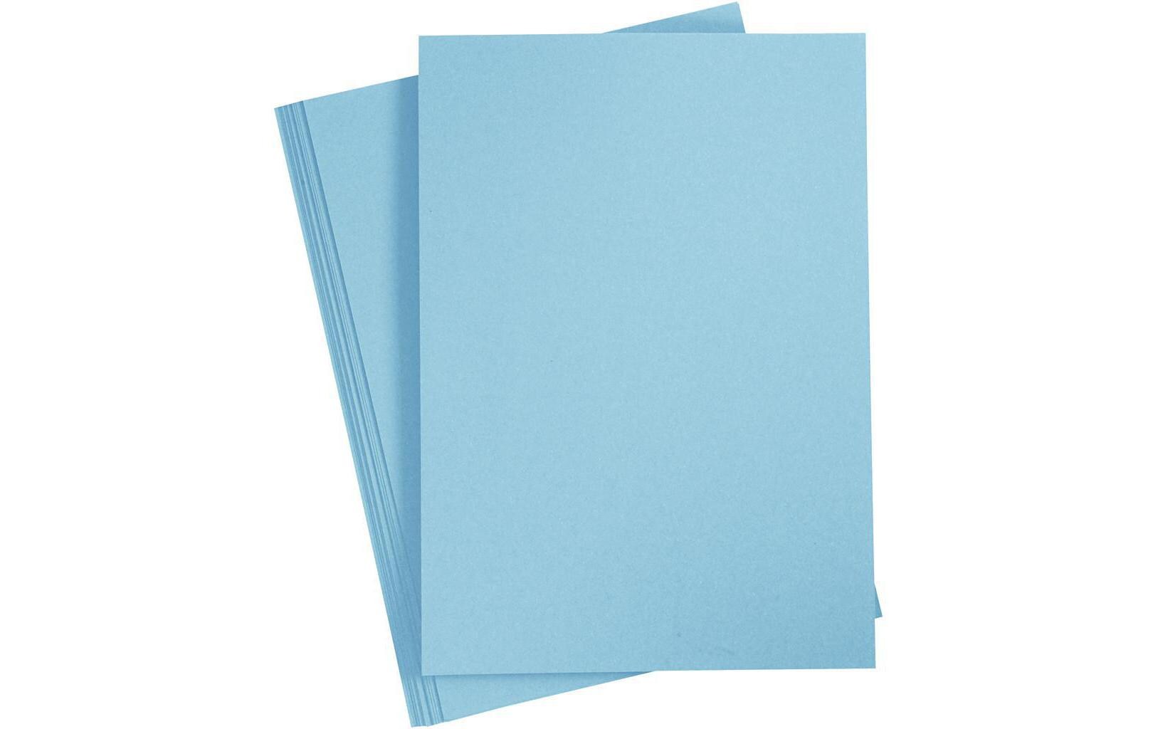 Fotokarton A4, 10 Blatt, HellblauBastelpapier