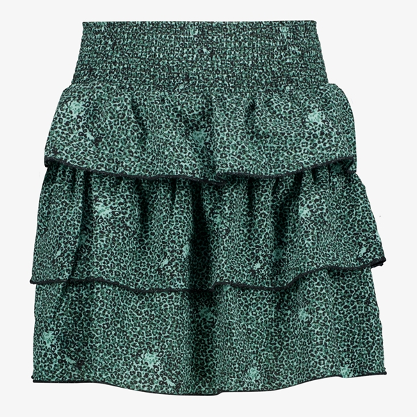 TwoDay meisjes rok met luipaardprint groen
