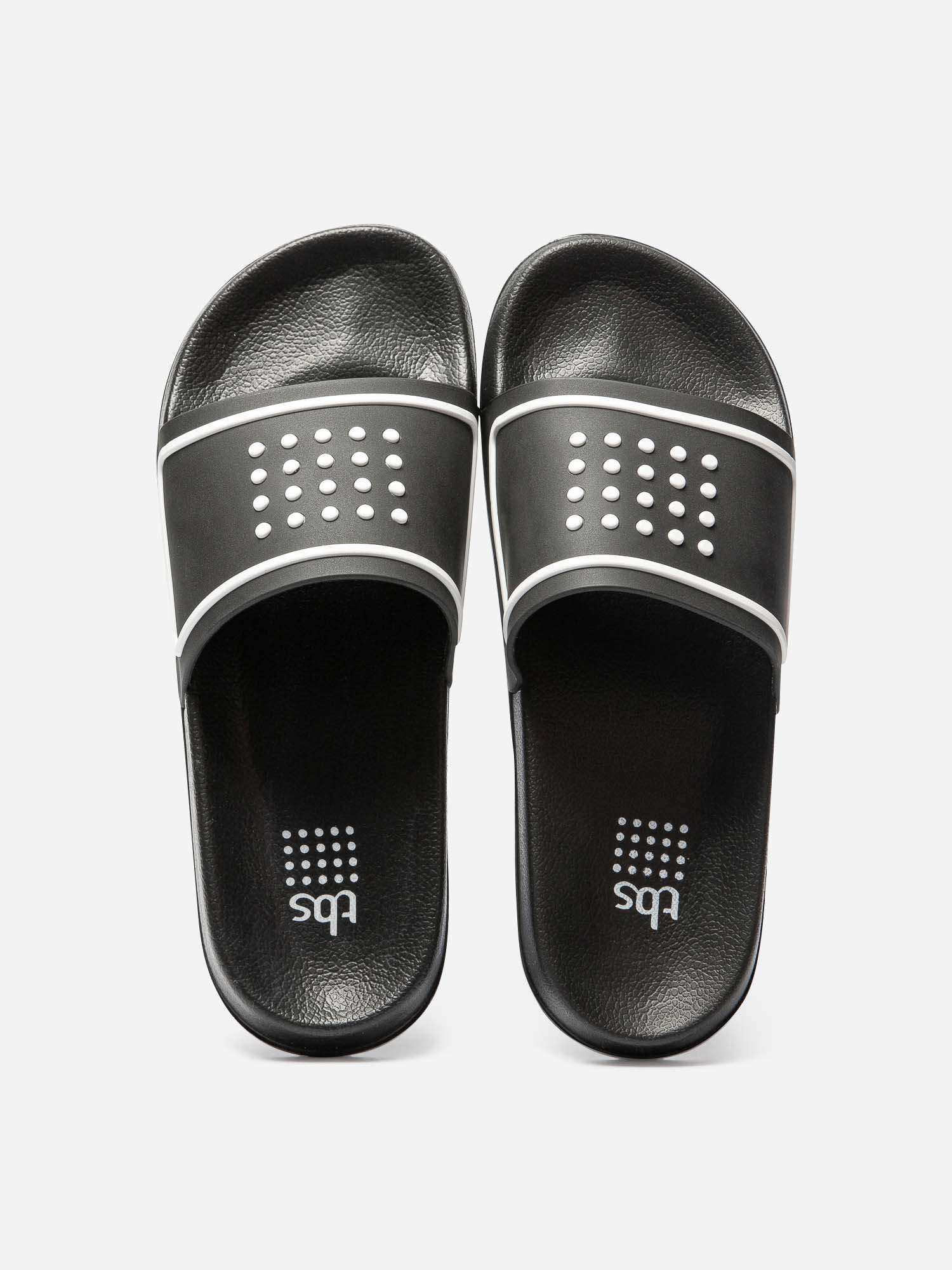 Mule Homme Synthétique Semelle Grip Noir