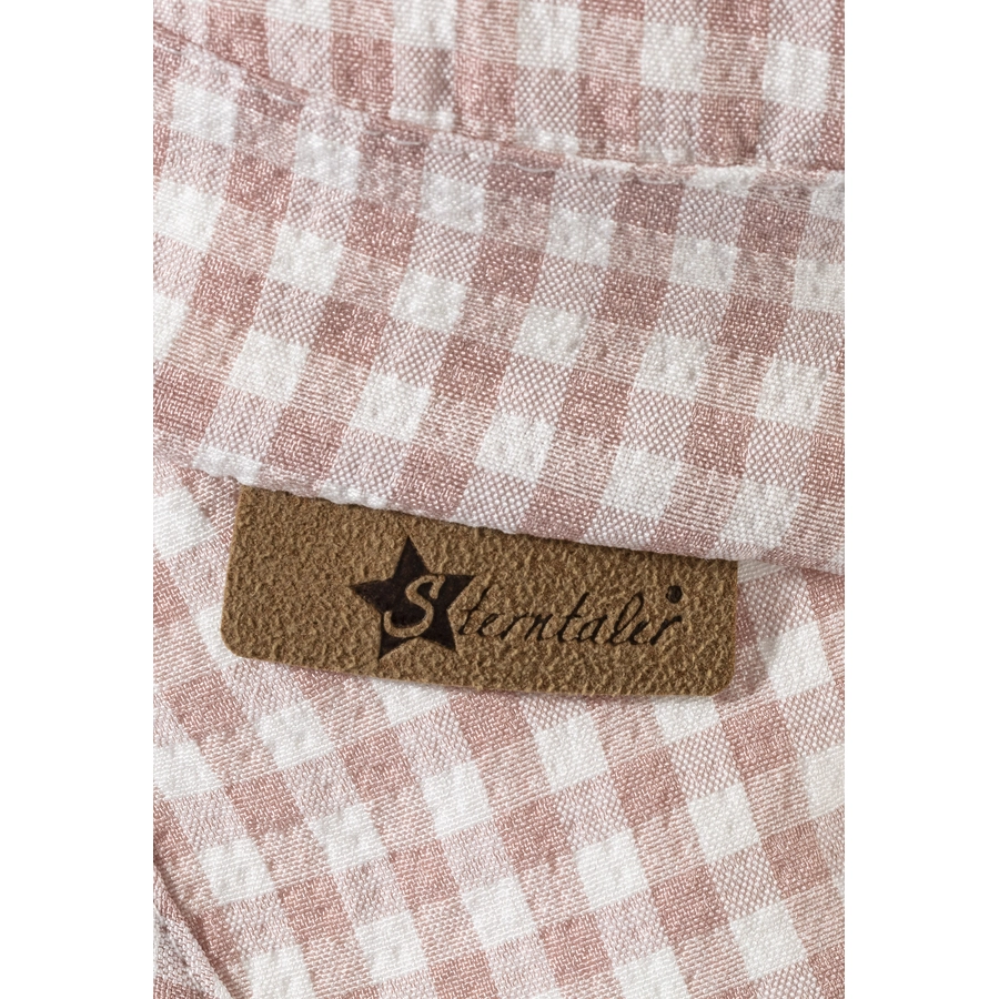 Sterntaler Schirmmütze mit Nackenschutz Vichykaro rosenholz