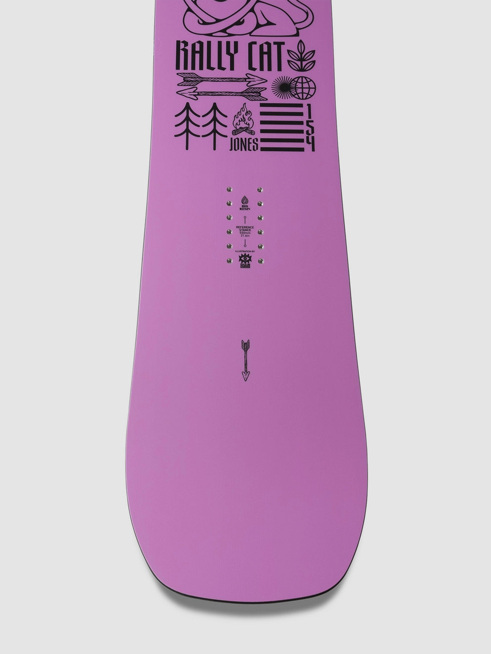 Jones Snowboards Rally Cat 2025 Snowboard white