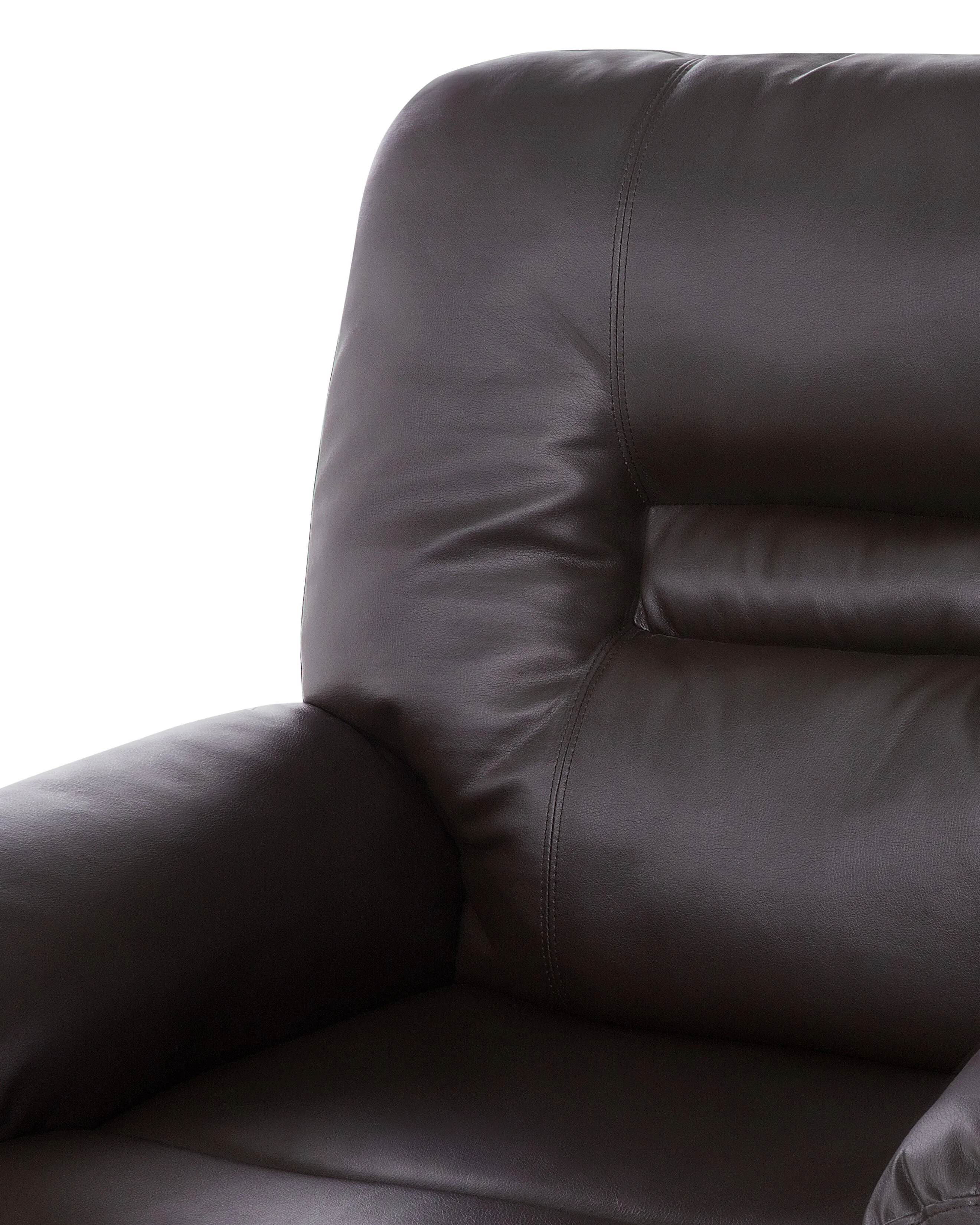 Relaxfauteuil BERGEN inclusief voetensteun Kunstleer Bruin