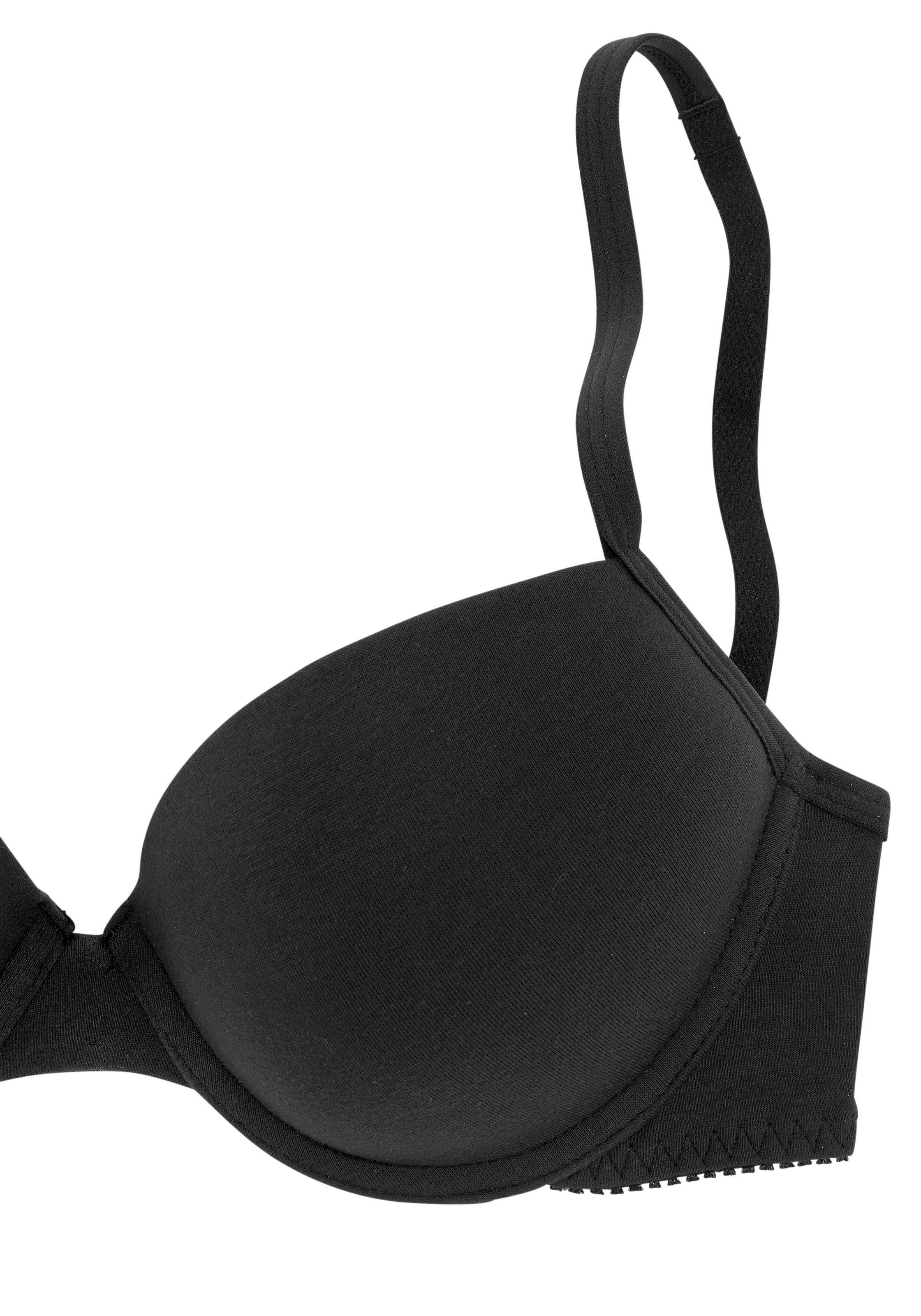 petite fleur Push-up-BH, 2 Stücker Packung, mit Bügel, mit herausnehmbaren Kissen