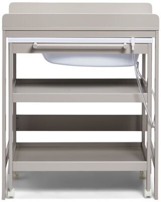 JLY Dream Stellebord Med Uttrekkbar Badebalje, Warm Grey