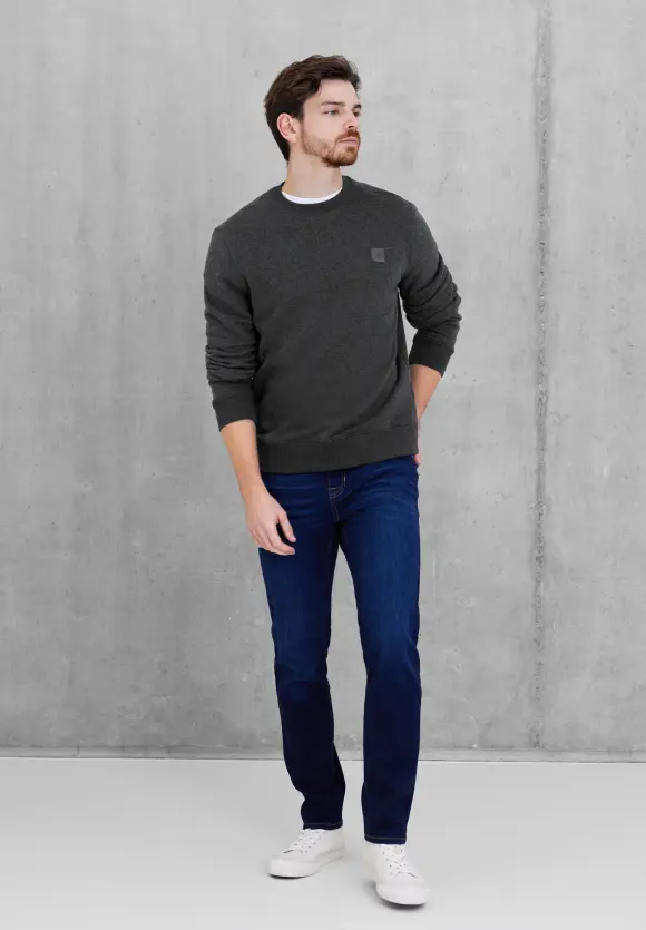 Supersoftes Sweatshirt - storm grey melange