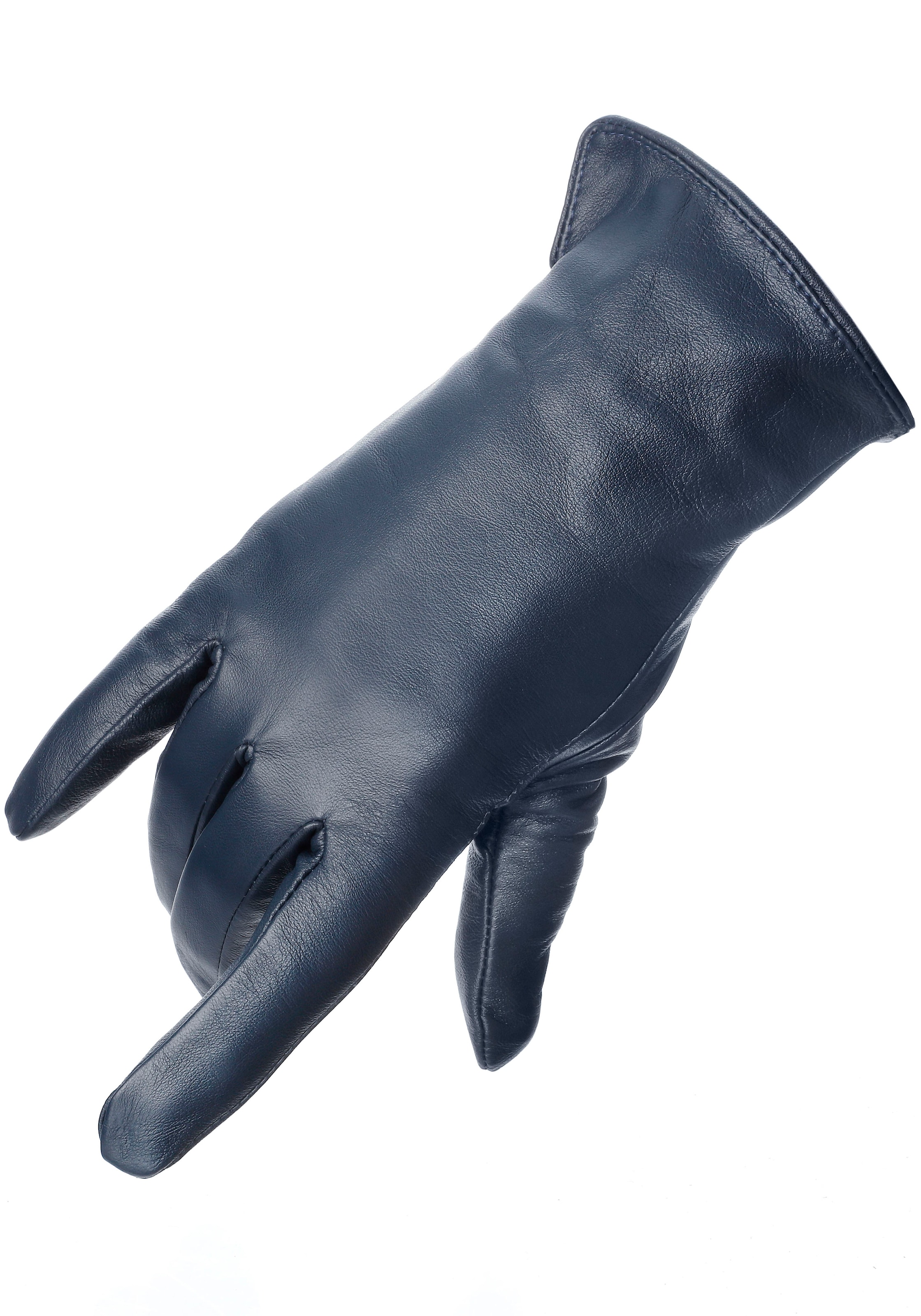 PEARLWOOD Lederhandschuhe »PAM«, weiches Fleece-Innenfutter, Temperaturregulierend, Seitenschlitz