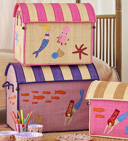 Rice Aufbewahrungskörbe - Raffia - 3 st. - Mermaid