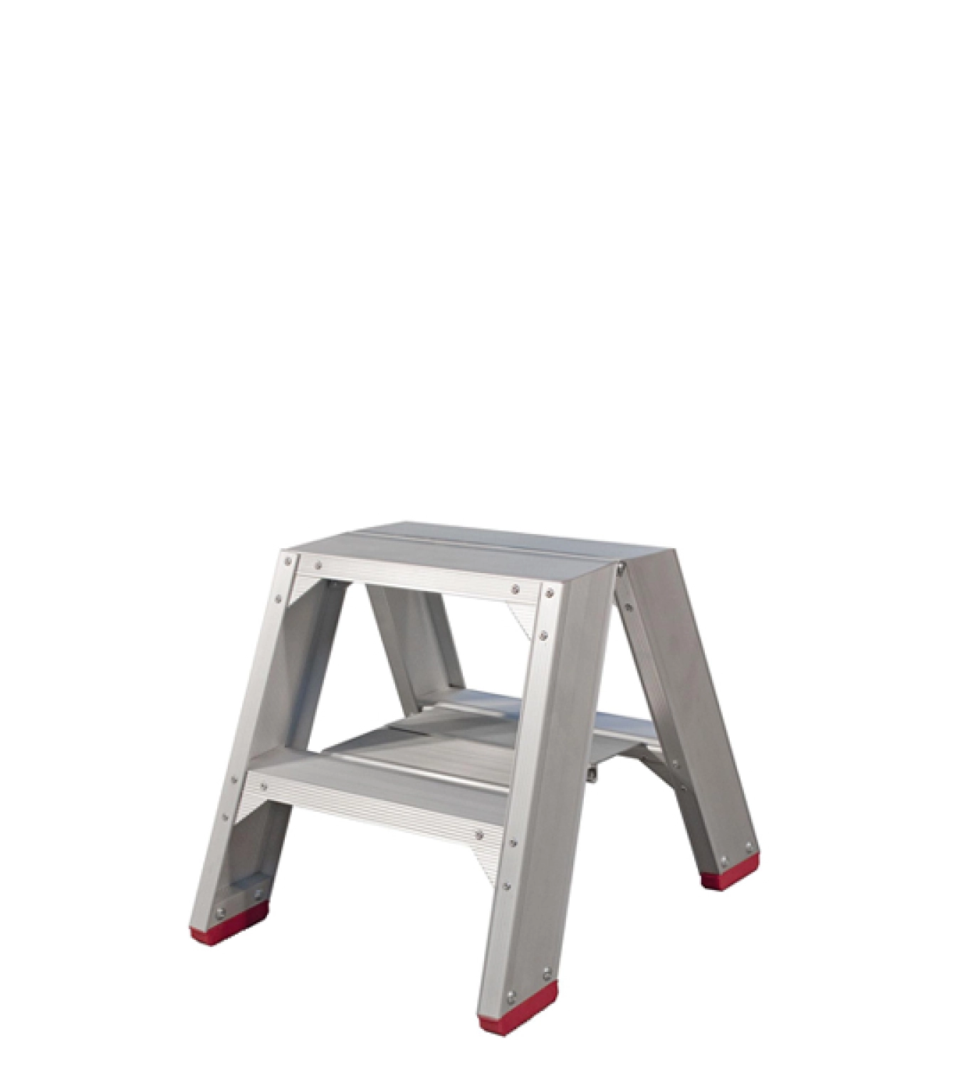 Little Jumbo 4741000202 SuperPRO Dubbele trap - Aluminium - 2 x 2 treden - max. werkhooogte 2.45 m.