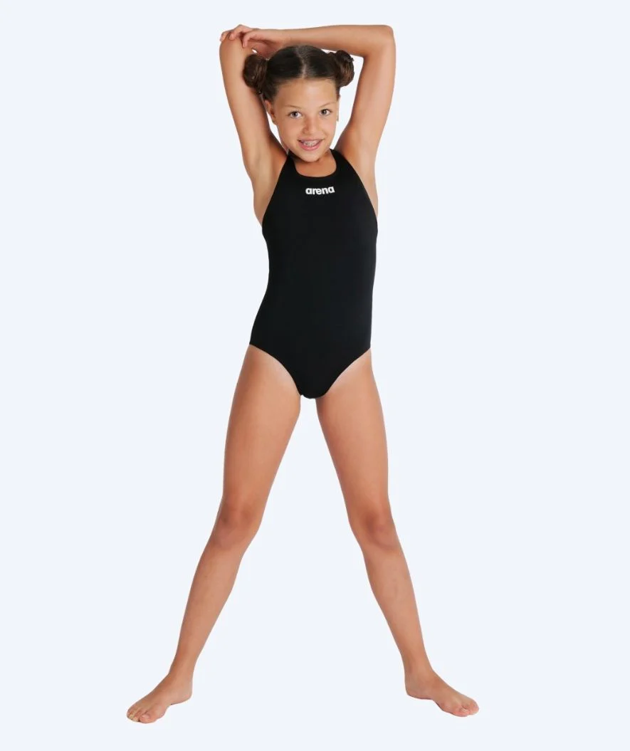 Arena badedragt til piger - Team Swim Pro Solid - Sort