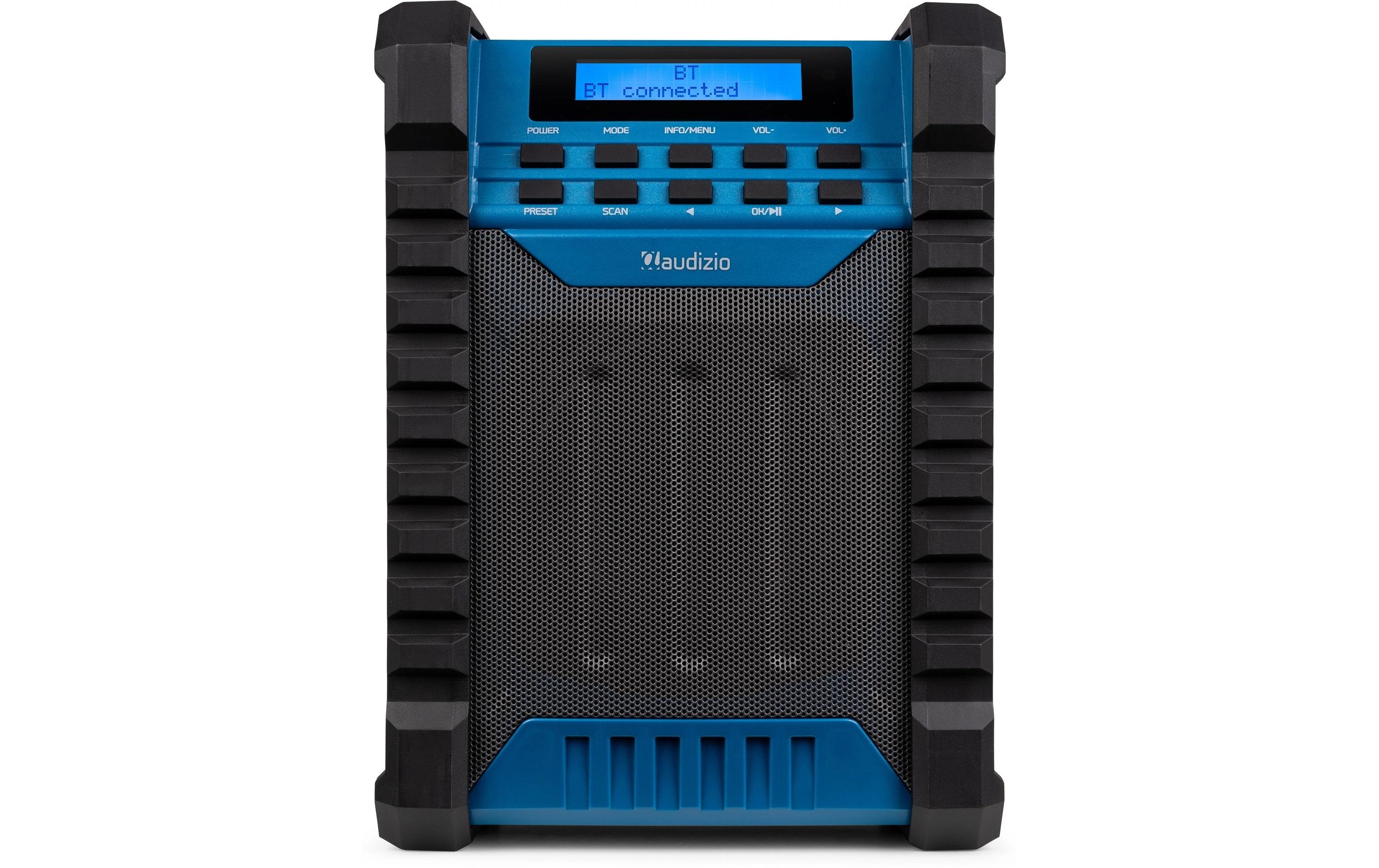 Baustellenradio Temi BlauDAB+ Baustellen-Radio mit Akku und IP54