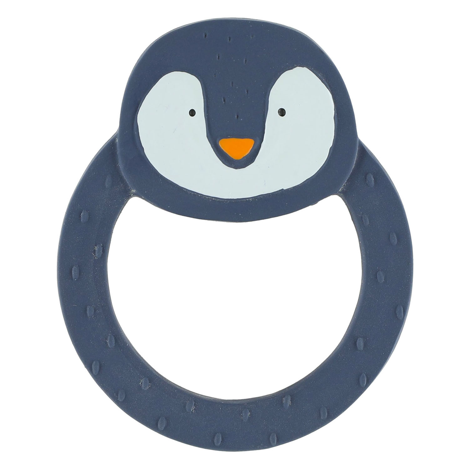 Trixie Natuurlijk Rubber Ronde Bijtring- Mr. Penguin